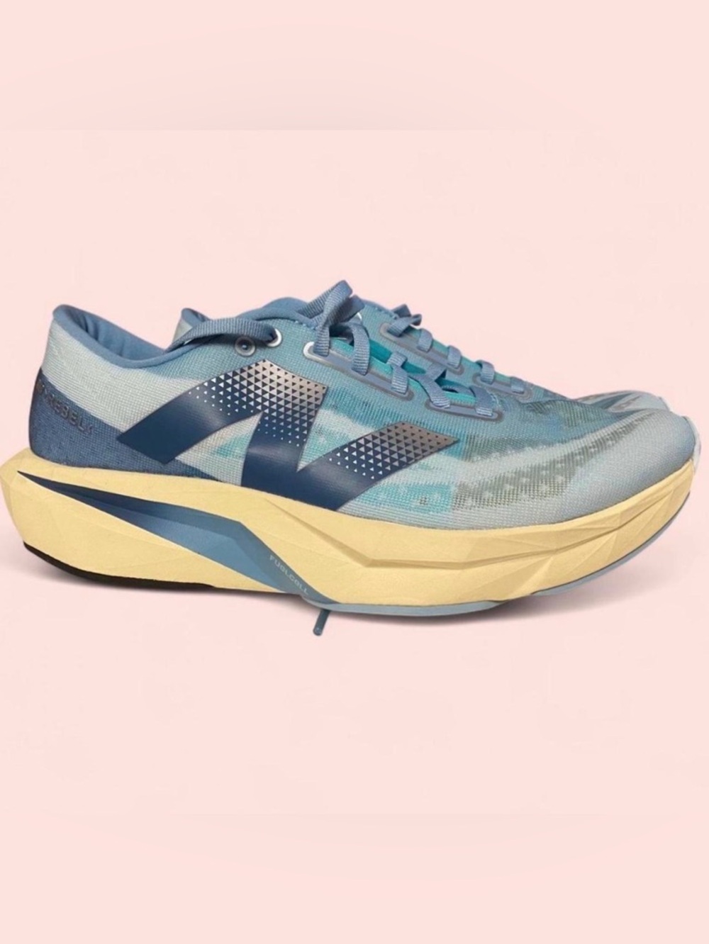 New Balance Light Blue and Cream Women's Running Sneaker